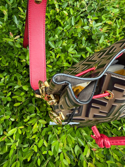 Fendi Mon Tresor Bucket Bag – Bi-Color Cherry Red