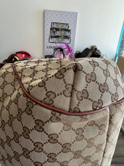 Gucci GG Hobo Bag in Classic Monogram Canvas