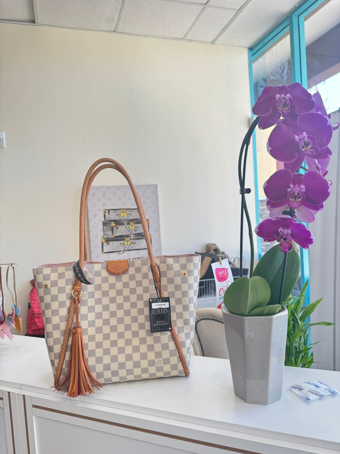 Louis Vuitton Propriano in Damier Azur Canvas