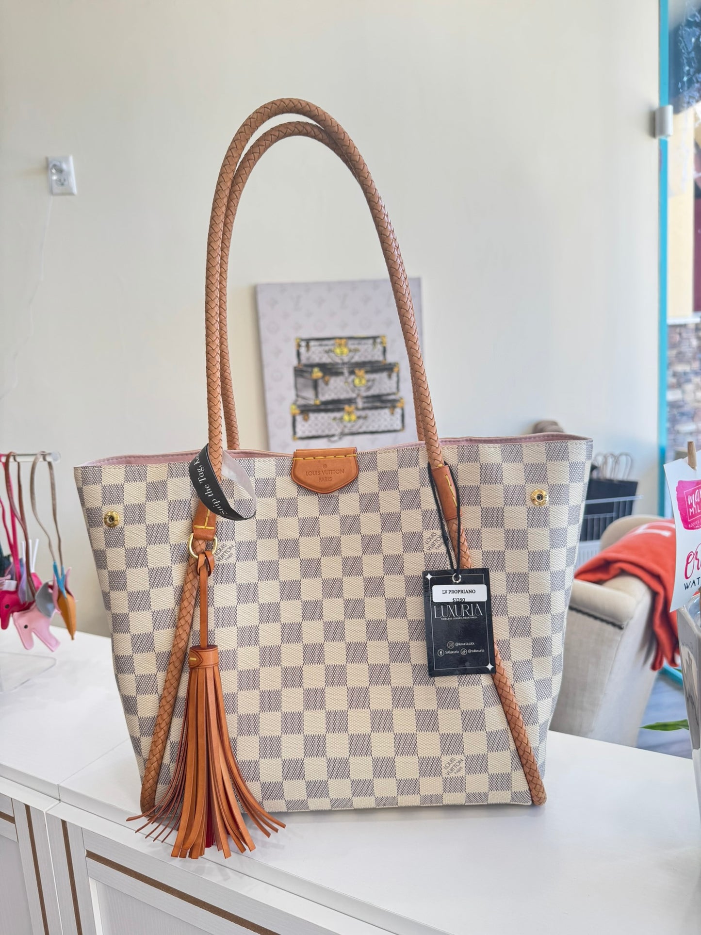 Louis Vuitton Propriano in Damier Azur Canvas