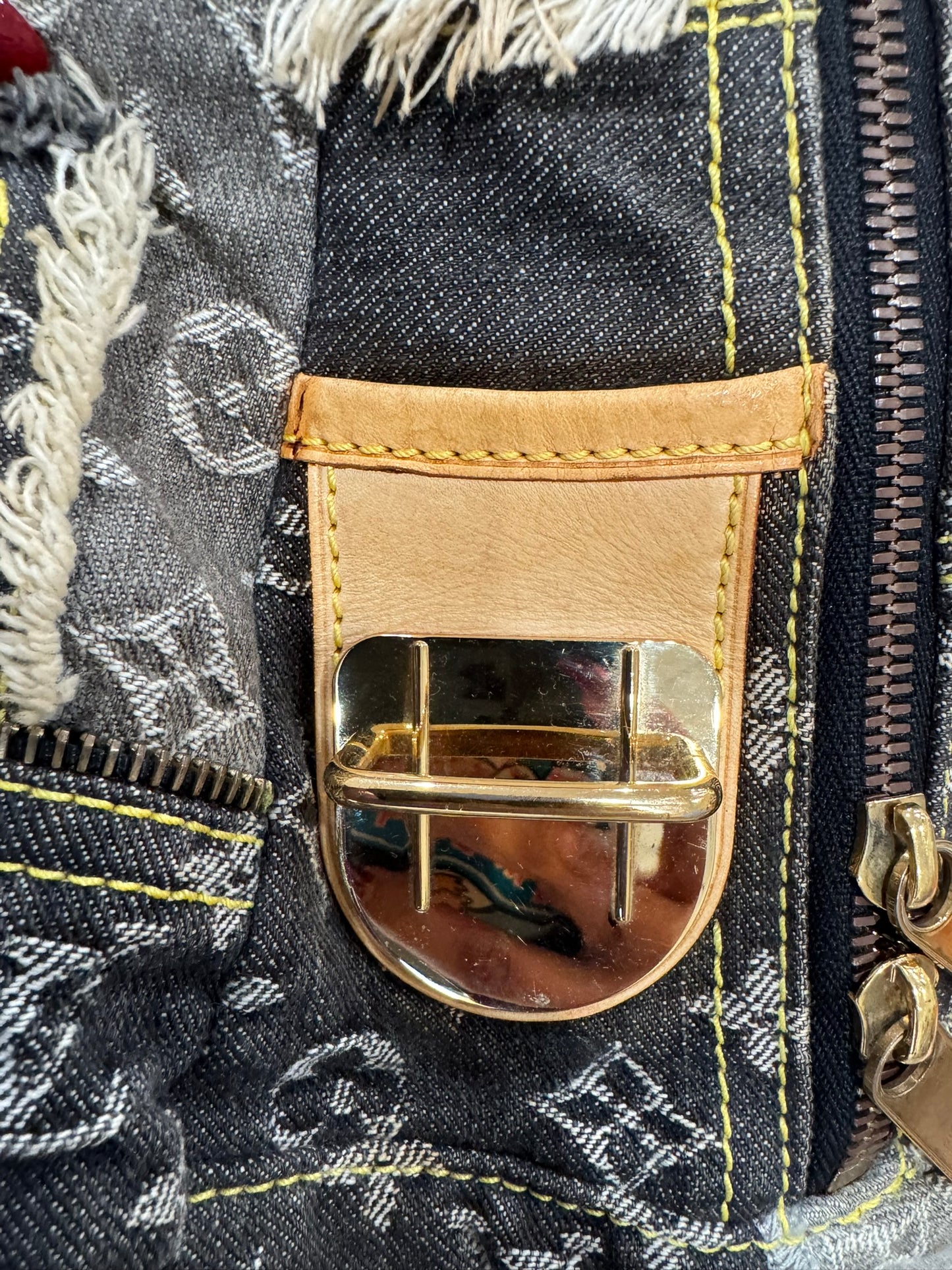 Louis Vuitton Denim Patchwork Bowling Bag (Limited Edition)