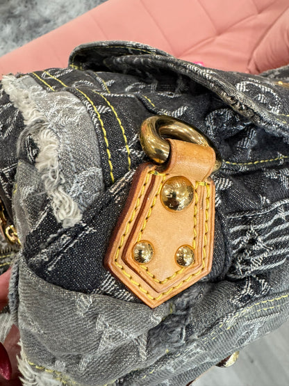Louis Vuitton Denim Patchwork Bowling Bag (Limited Edition)