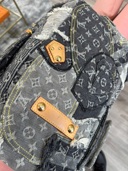 Louis Vuitton Denim Patchwork Bowling Bag (Limited Edition)