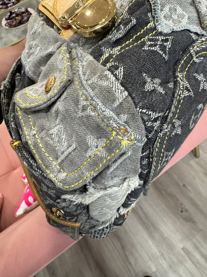 Louis Vuitton Denim Patchwork Bowling Bag (Limited Edition)