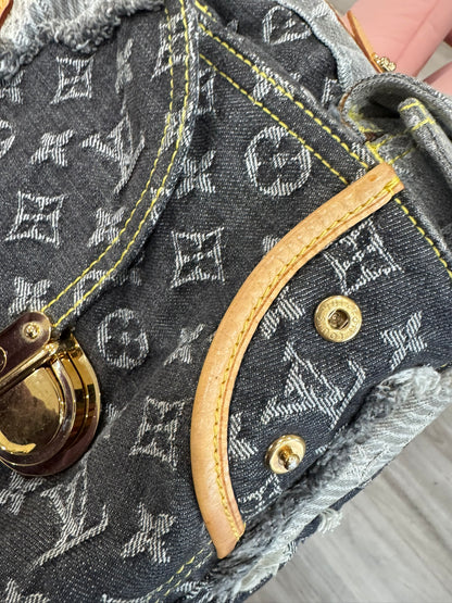 Louis Vuitton Denim Patchwork Bowling Bag (Limited Edition)