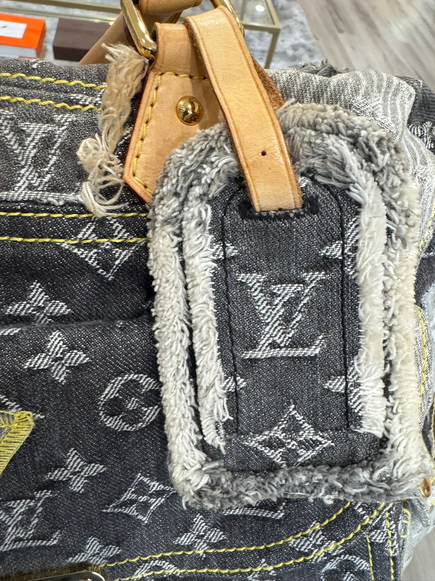 Louis Vuitton Denim Patchwork Bowling Bag (Limited Edition)