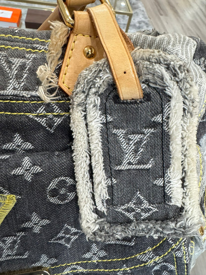 Louis Vuitton Denim Patchwork Bowling Bag (Limited Edition)