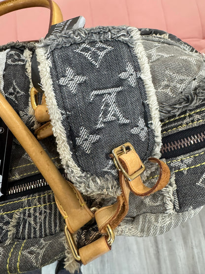 Louis Vuitton Denim Patchwork Bowling Bag (Limited Edition)