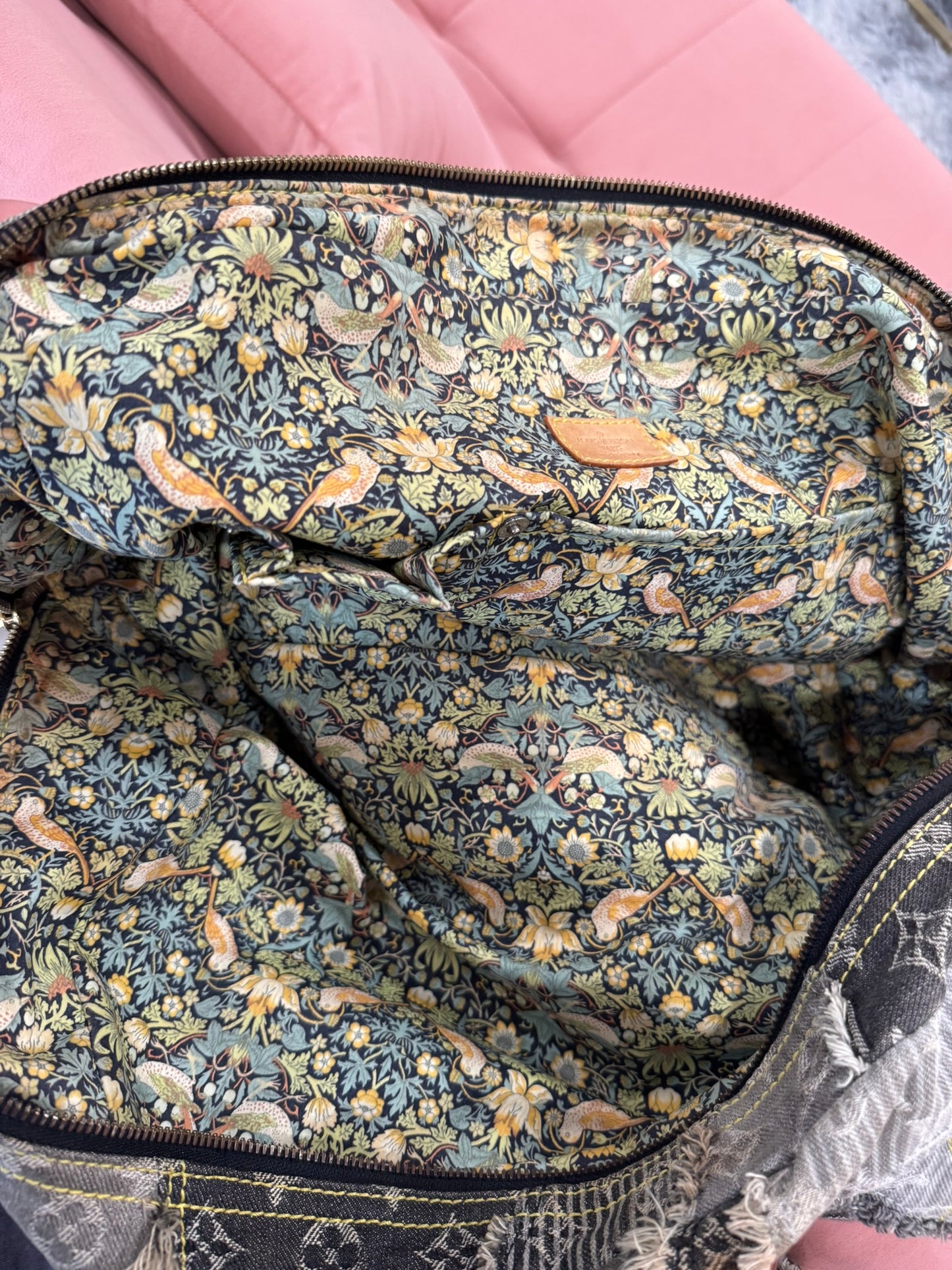 Louis Vuitton Denim Patchwork Bowling Bag (Limited Edition)