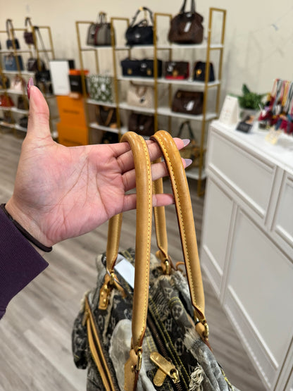 Louis Vuitton Denim Patchwork Bowling Bag (Limited Edition)