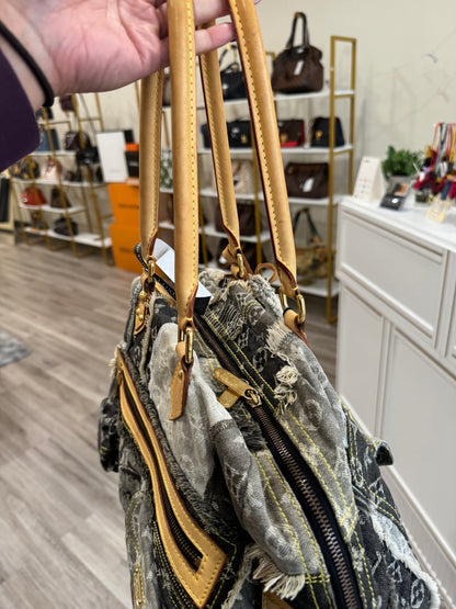 Louis Vuitton Denim Patchwork Bowling Bag (Limited Edition)