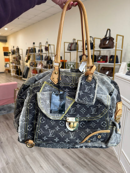 Louis Vuitton Denim Patchwork Bowling Bag (Limited Edition)