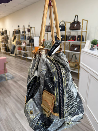 Louis Vuitton Denim Patchwork Bowling Bag (Limited Edition)