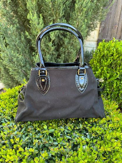 Fendi Du Jour in Black Canvas with Studded Detail