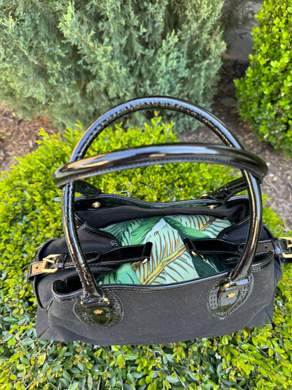 Fendi Du Jour in Black Canvas with Studded Detail