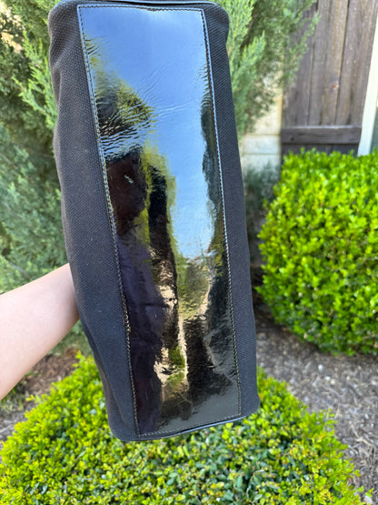 Fendi Du Jour in Black Canvas with Studded Detail