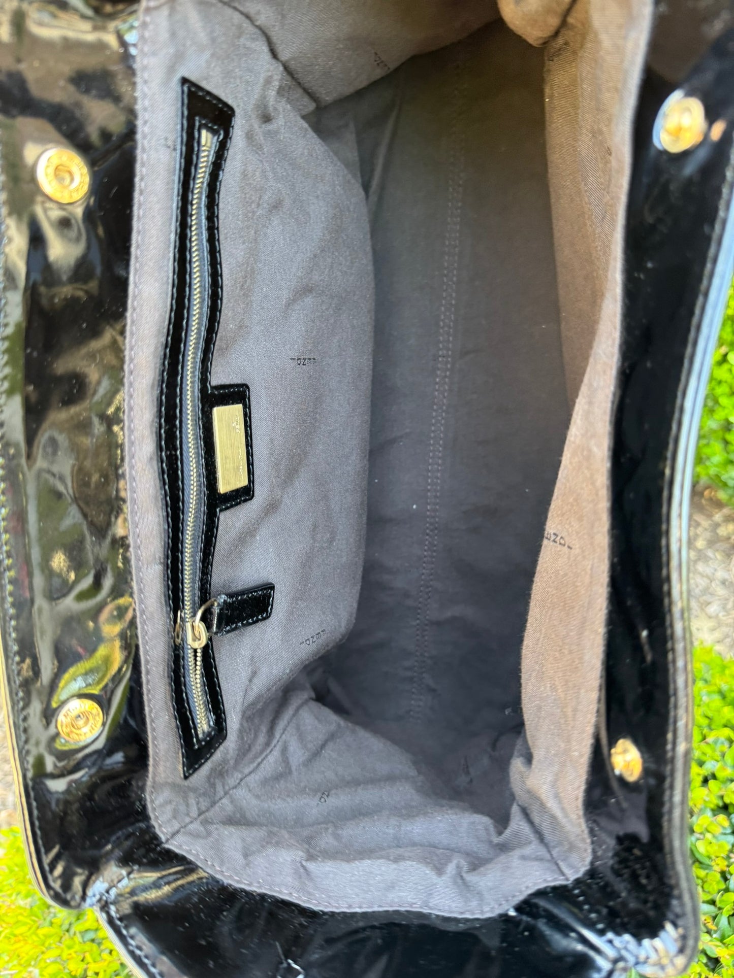 Fendi Du Jour in Black Canvas with Studded Detail