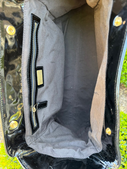 Fendi Du Jour in Black Canvas with Studded Detail