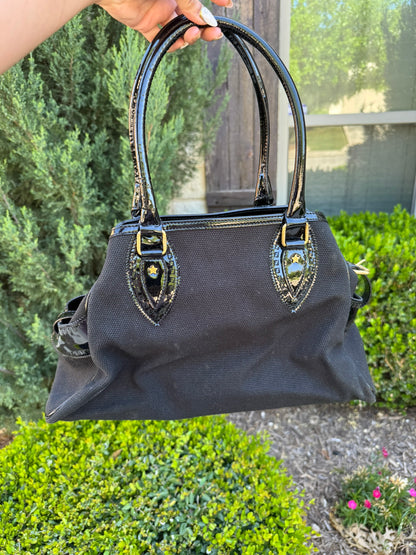 Fendi Du Jour in Black Canvas with Studded Detail