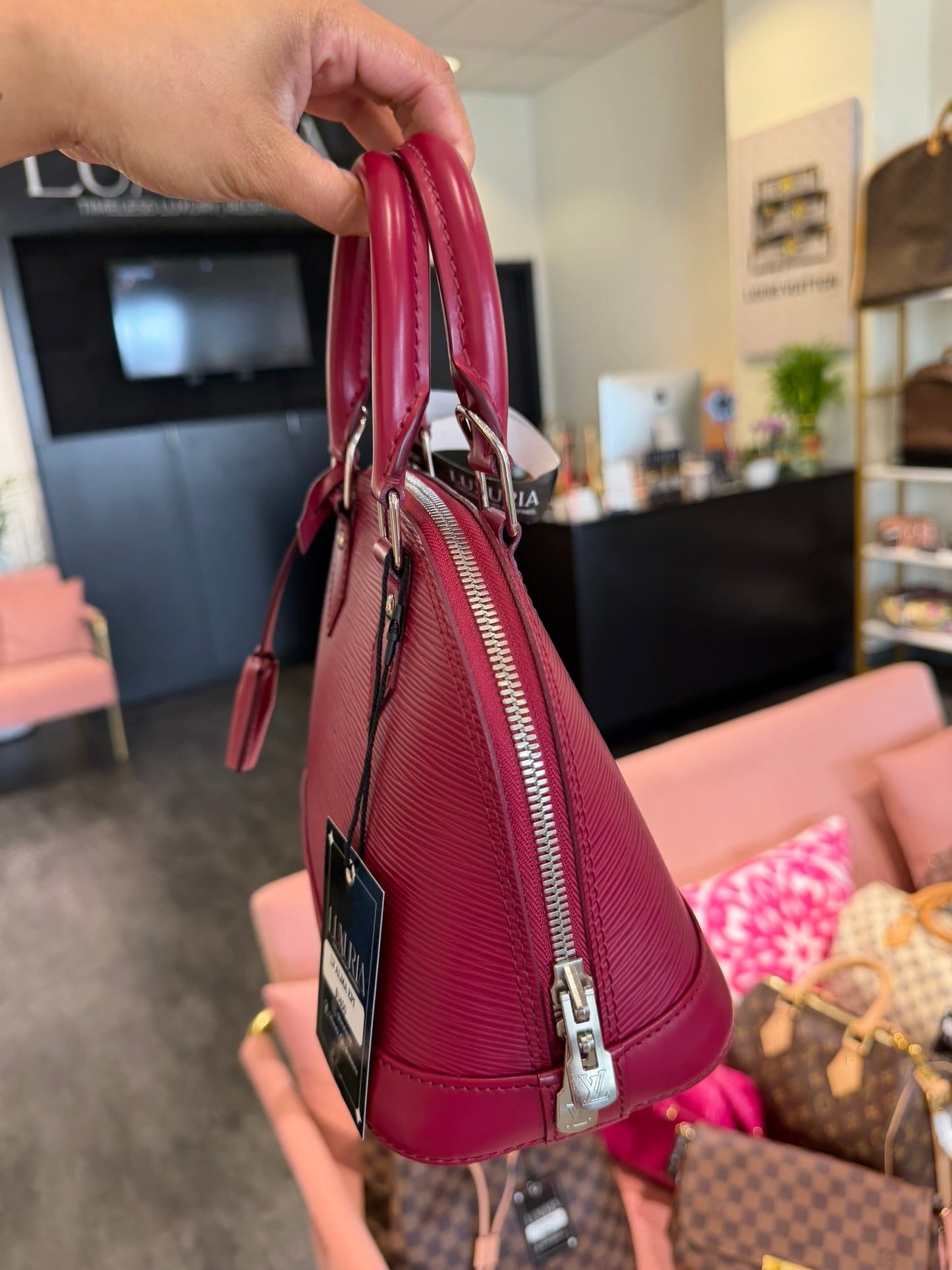 Louis Vuitton Alma BB – Epi Leather Fuchsia