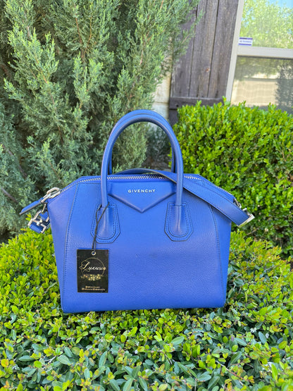Givenchy Antigona in Blue Leather