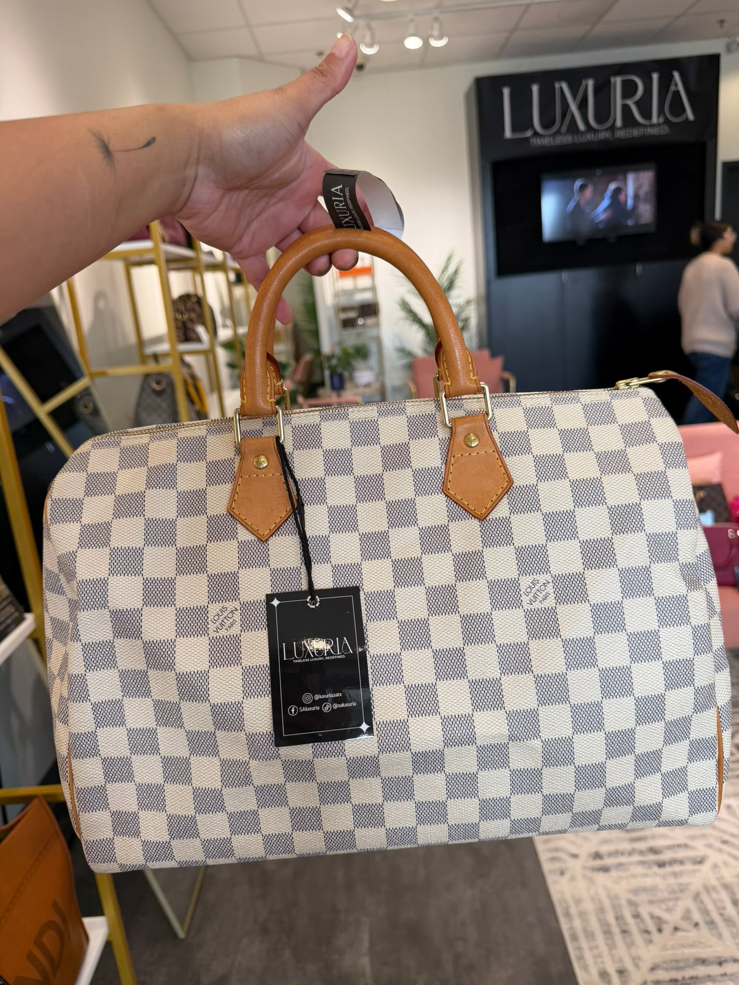 Louis Vuitton Speedy 35 – Damier Azur