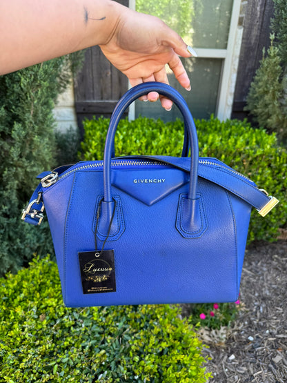 Givenchy Antigona in Blue Leather