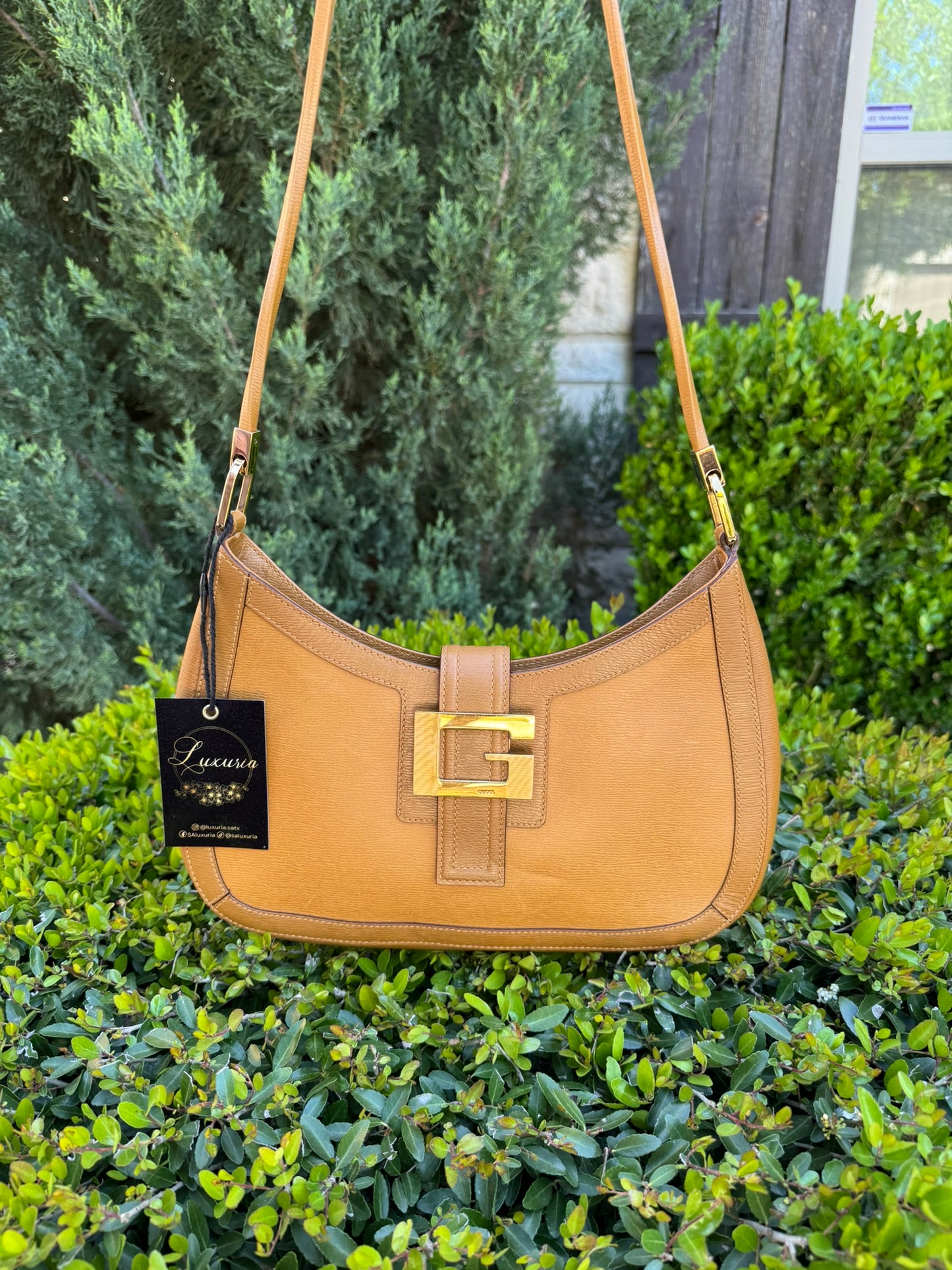 Gucci Vintage G Buckle Shoulder Bag