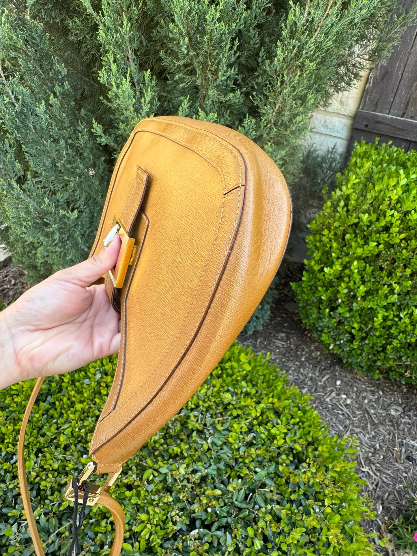 Gucci Vintage G Buckle Shoulder Bag