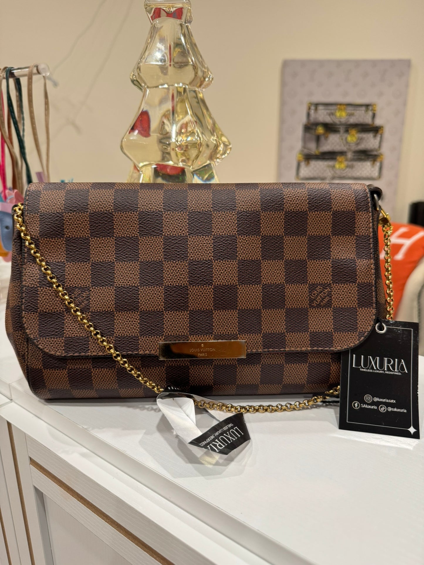 Louis Vuitton Favorite MM in Damier Ebene