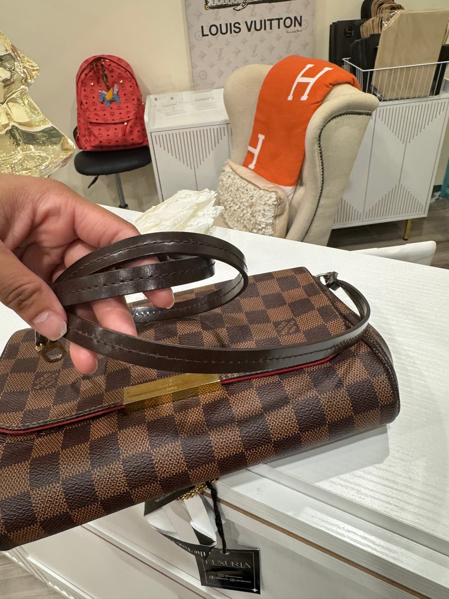 Louis Vuitton Favorite MM in Damier Ebene