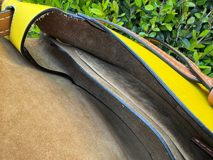 Loewe Small Gate Crossbody Bag in Mocca Yellow & Pecan