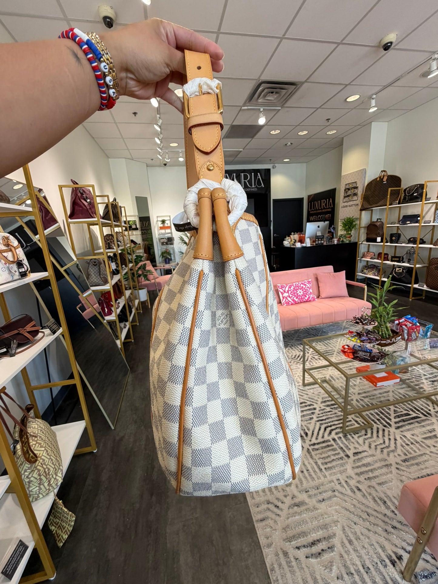 Louis Vuitton Galliera PM in Damier Azur