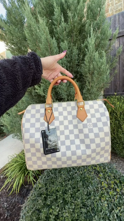 Louis Vuitton Speedy 30 in Damier Azur Canvas