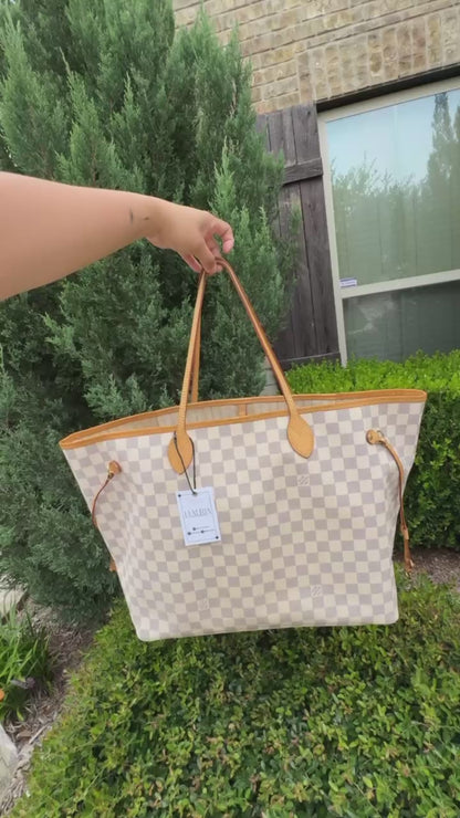 Louis Vuitton Neverfull GM in Damier Azur Canvas