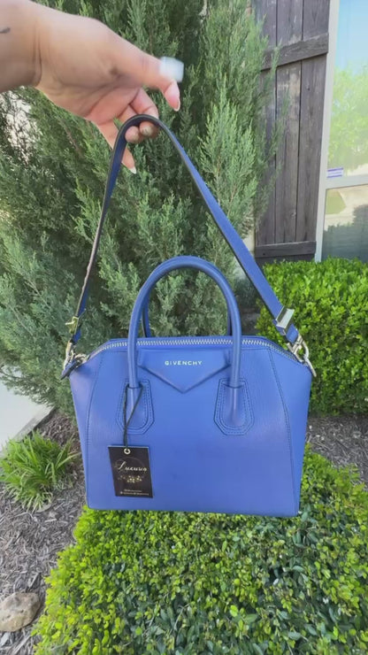 Givenchy Antigona in Blue Leather