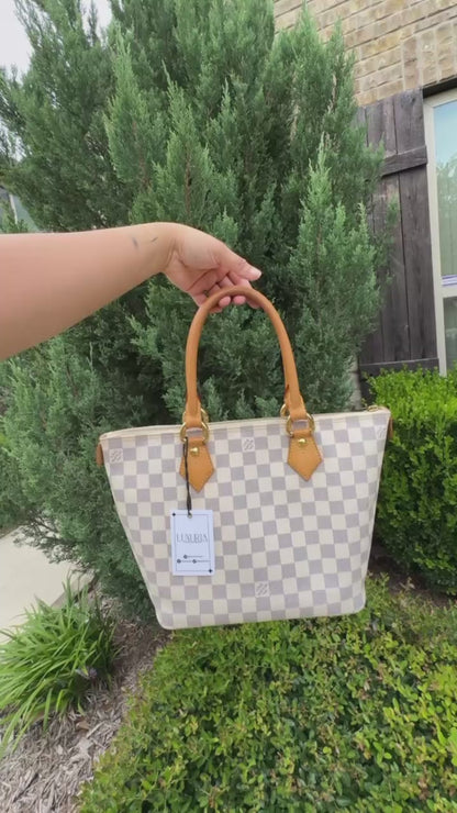 Louis Vuitton Saleya MM in Damier Azur Canvas