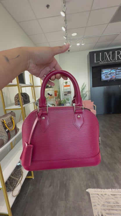 Louis Vuitton Alma BB – Epi Leather Fuchsia