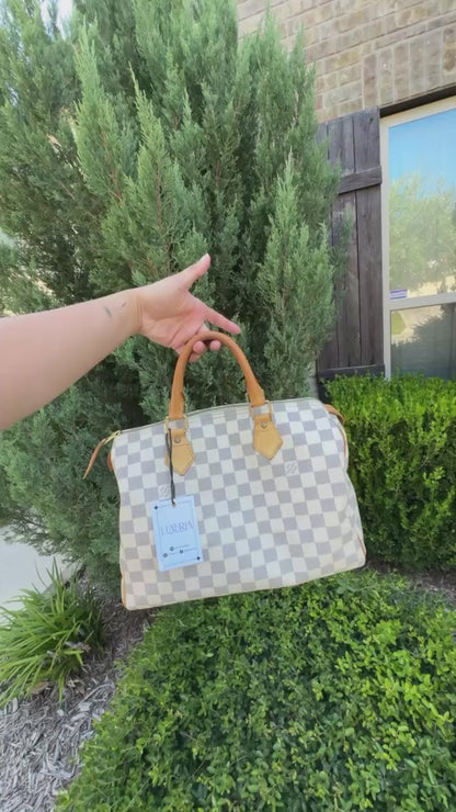 Louis Vuitton Speedy 30 in Damier Azur Canvas