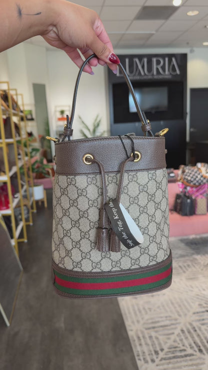 Gucci Ophidia GG Supreme Bucket Bag