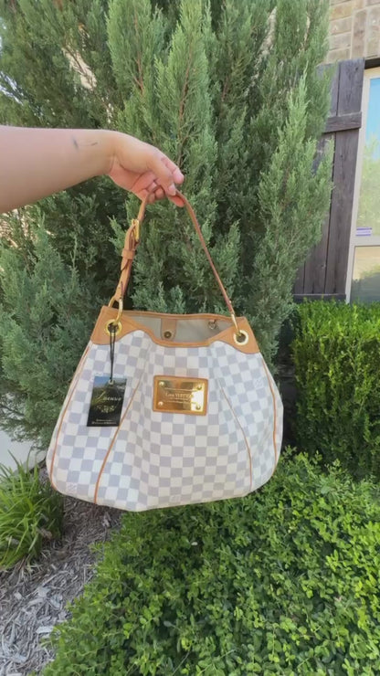 Louis Vuitton Galliera PM in Damier Azur Canvas